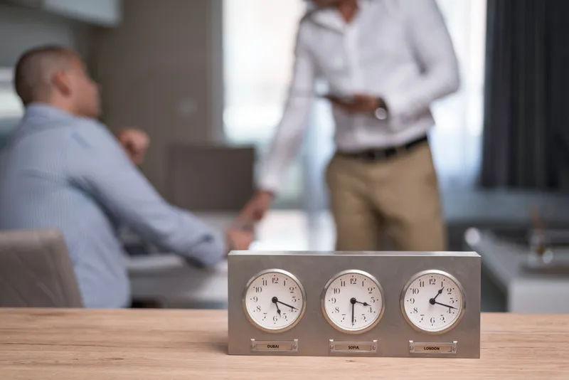 Jet lag zmiana stref czasowych. Zdjęcie: AlphaTradeZone, pexels.com